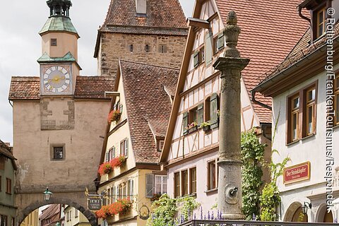 Markusturm und Röderbogen (Rothenburg o.d.T., Romantisches Franken)
