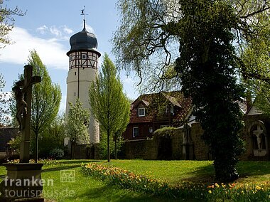 Stadtpark mit Bürgerturm (Mellrichstadt, Rhön)