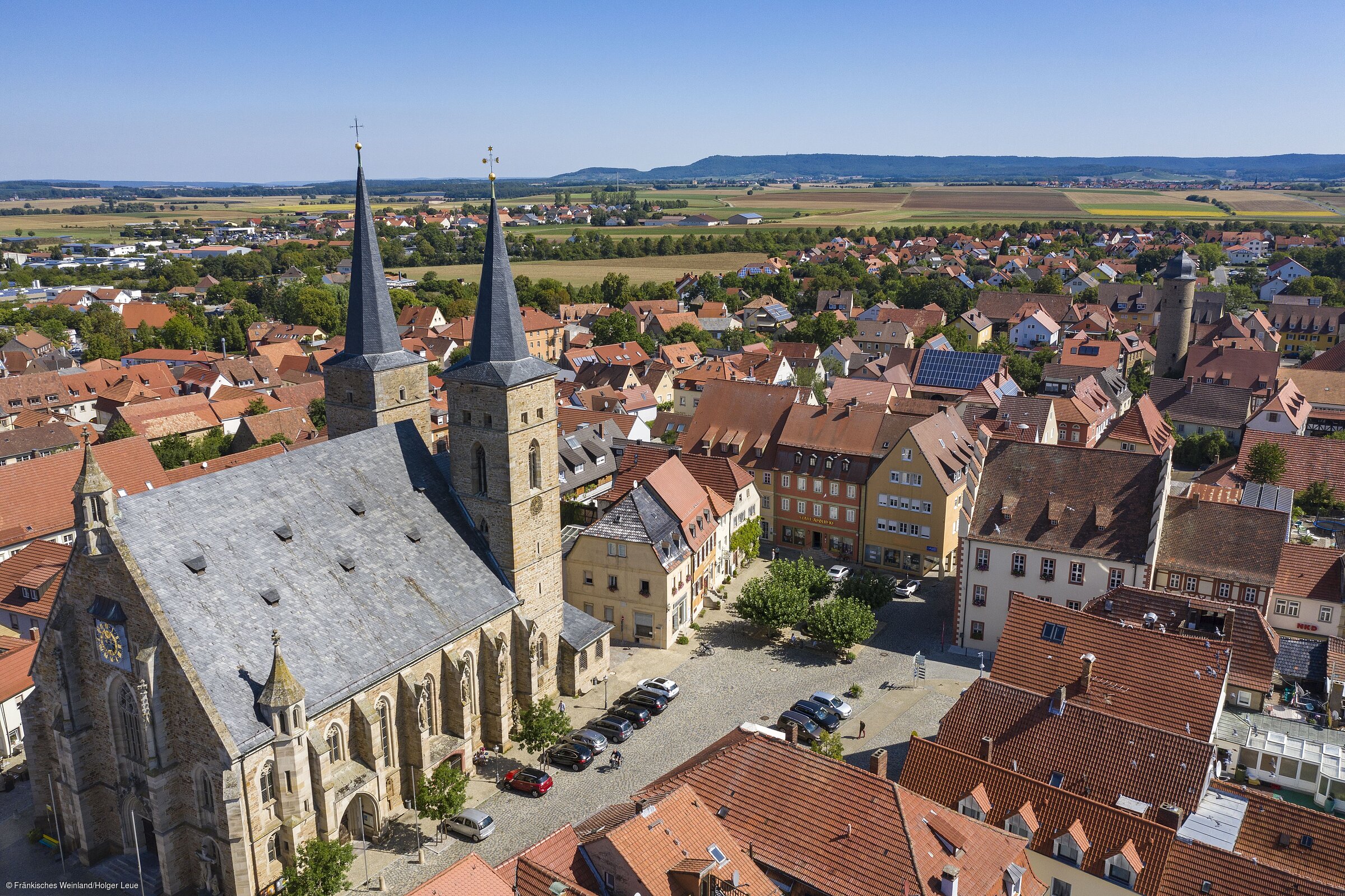 Blick von oben (Gerolzhofen, Steigerwald)