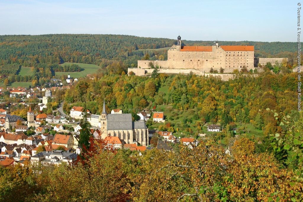 Blick zur Burg (Kulmbach, Frankenwald)