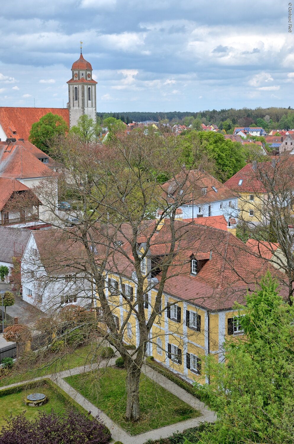 Kirche mit Schloß (Bechhofen, Fränkisches Seenland)