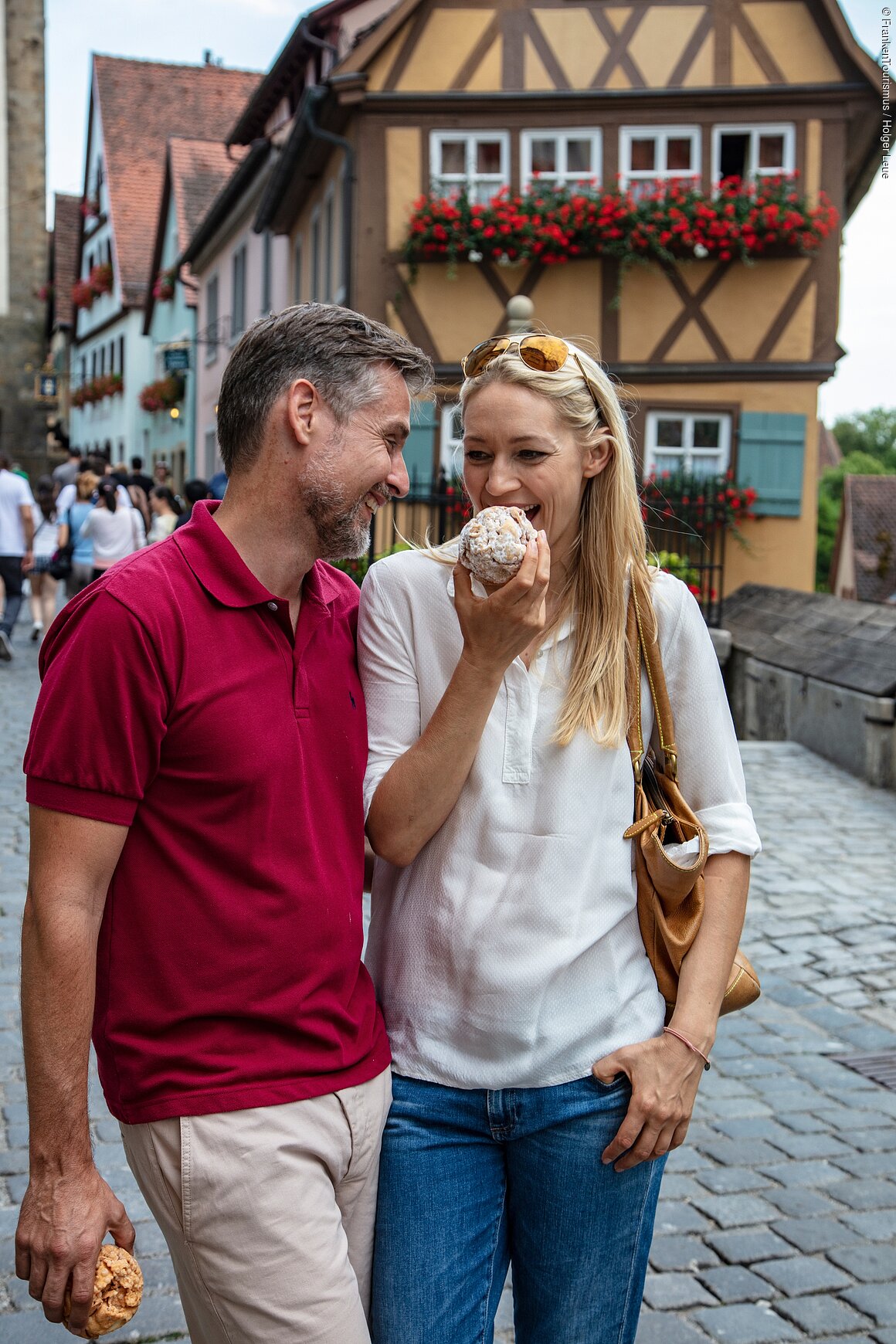 Stadtspaziergang vor Plönlein (Rothenburg o.d.T./Romantisches Franken)