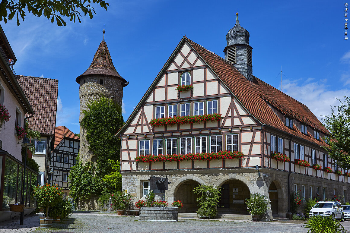 Rathaus mit Schimmelturm (Niederstetten, Liebliches Taubertal)