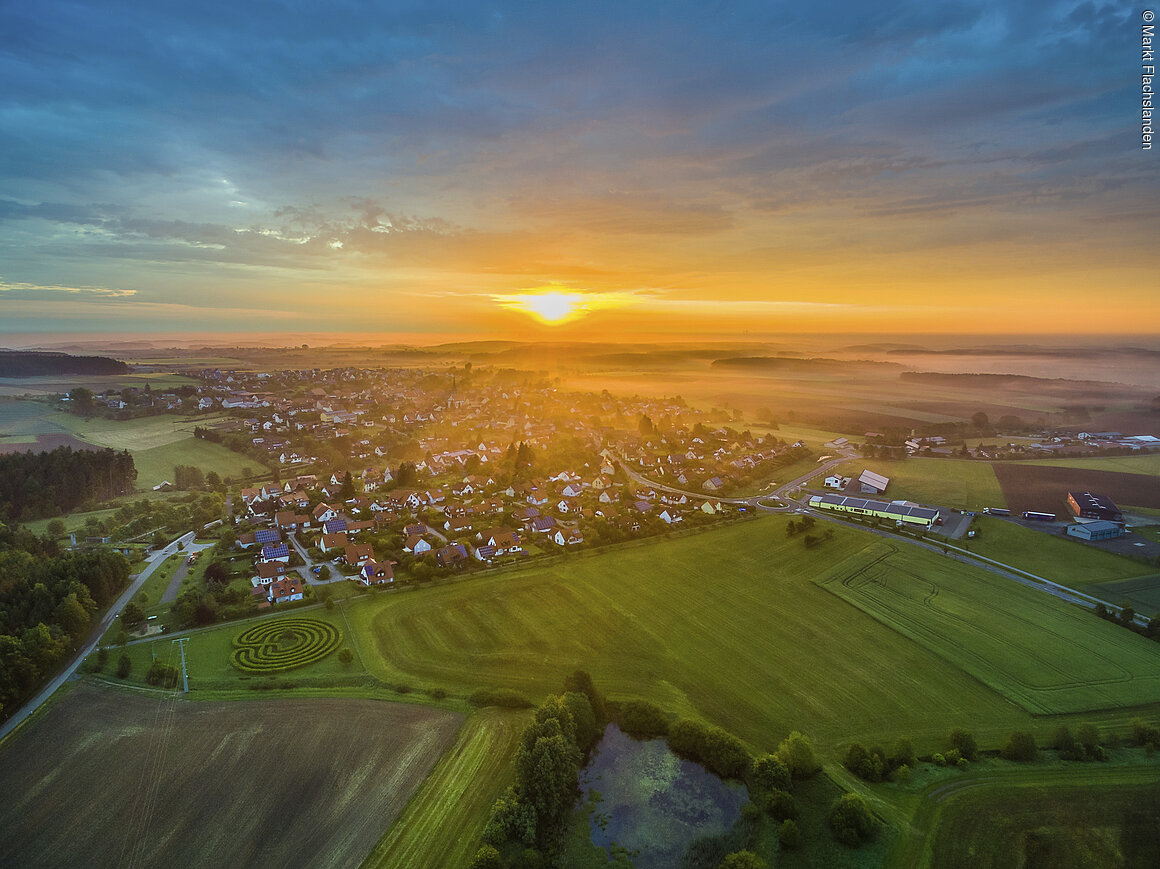 Ortsansicht (Flachslanden, Romantisches Franken)