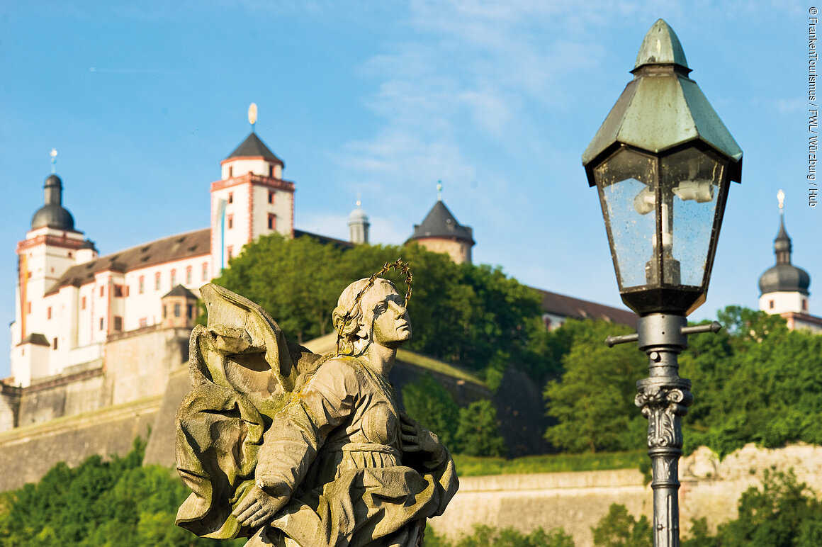 Blick auf die Festung Marienberg (Würzburg/Fränkisches Weinland)