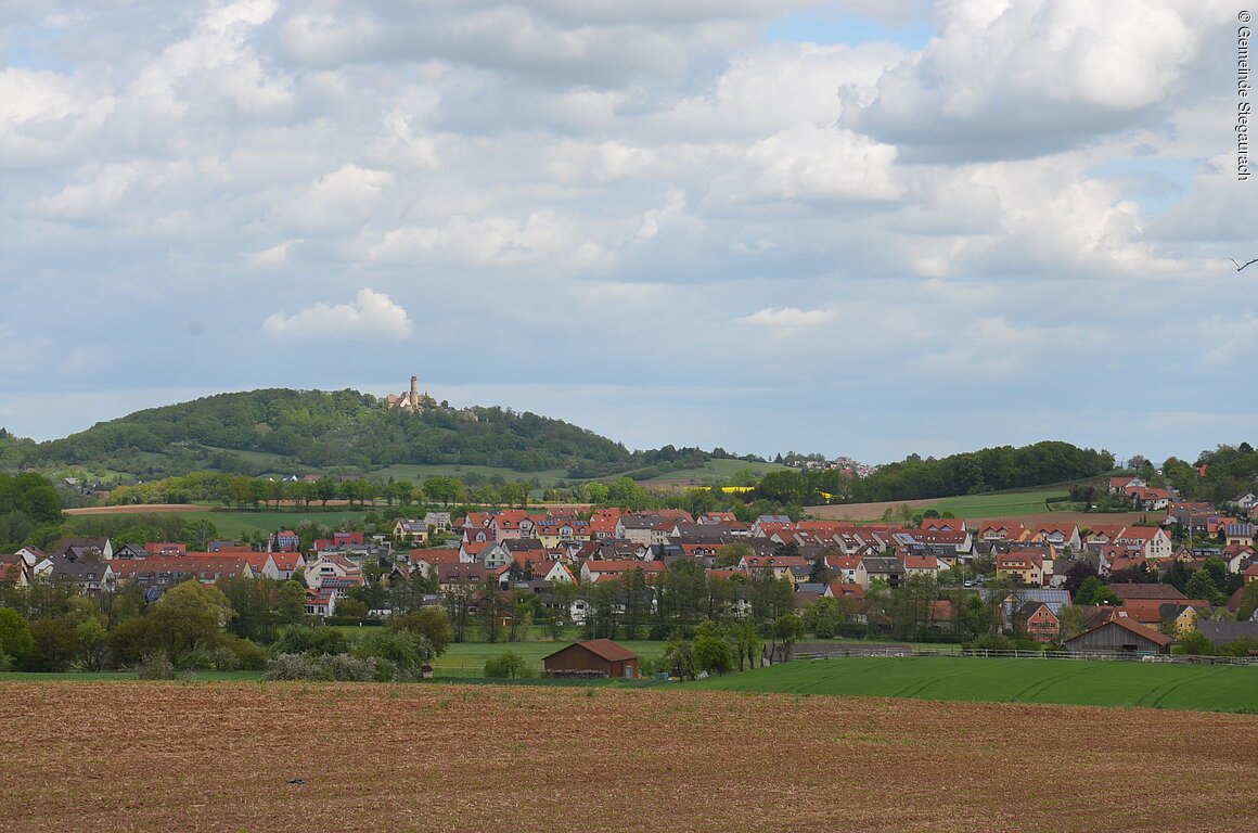 Blick über die Gemeinde (Stegaurach, Steigerwald)