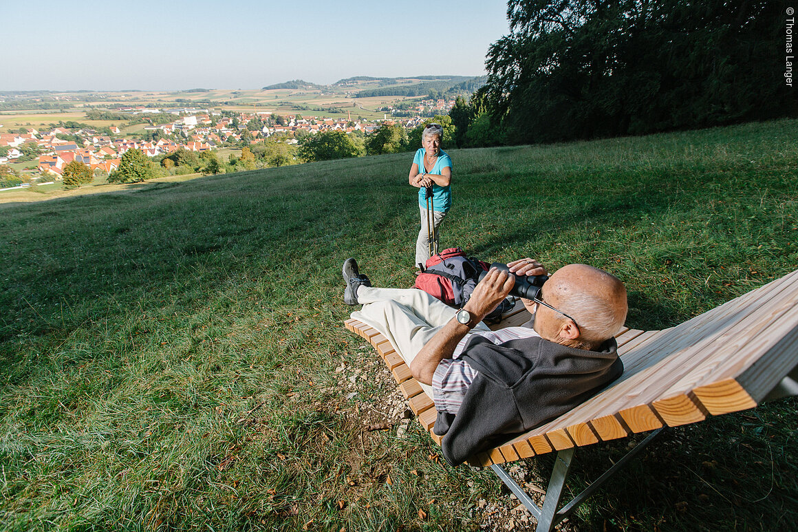 Wellenliege auf der Leiten (Jurakante)