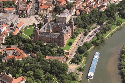 Schlossgarten Aschaffenburg - Luftaufnahme