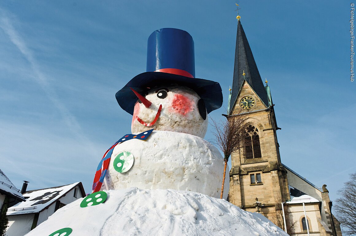 Schneemann "Jakob" (Bischofsgrün, Fichtelgebirge)