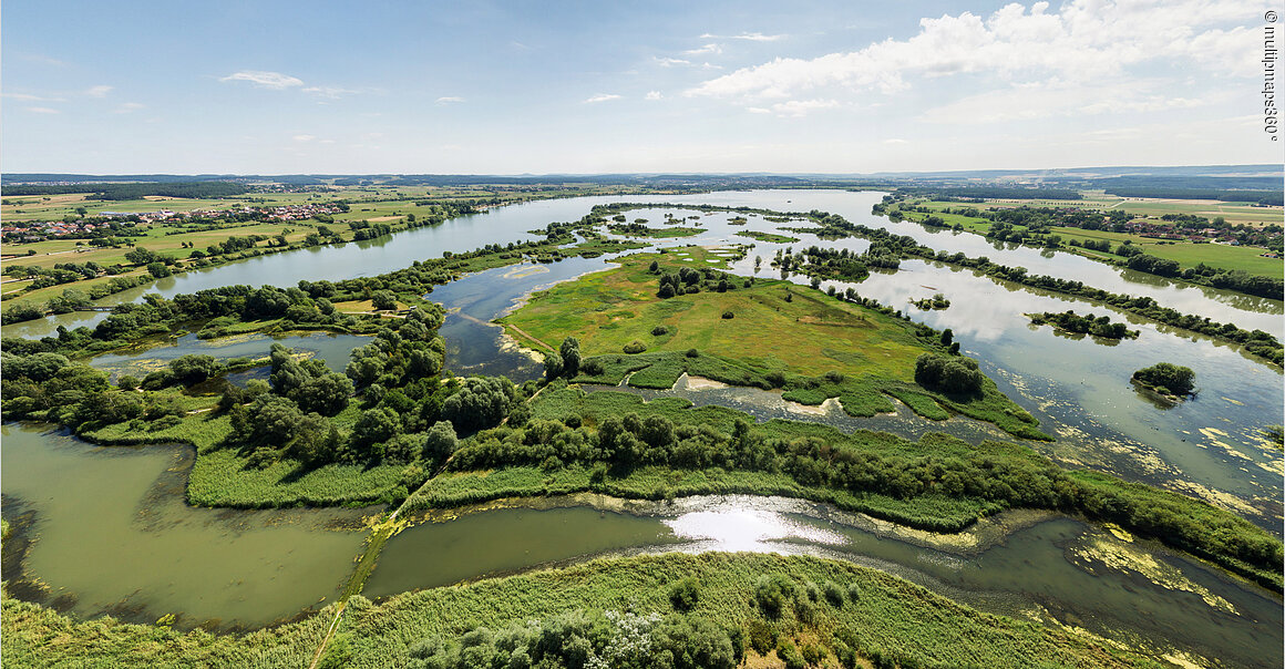 Panorama Vogelinsel Altmühlsee (Fränkisches Seenland)