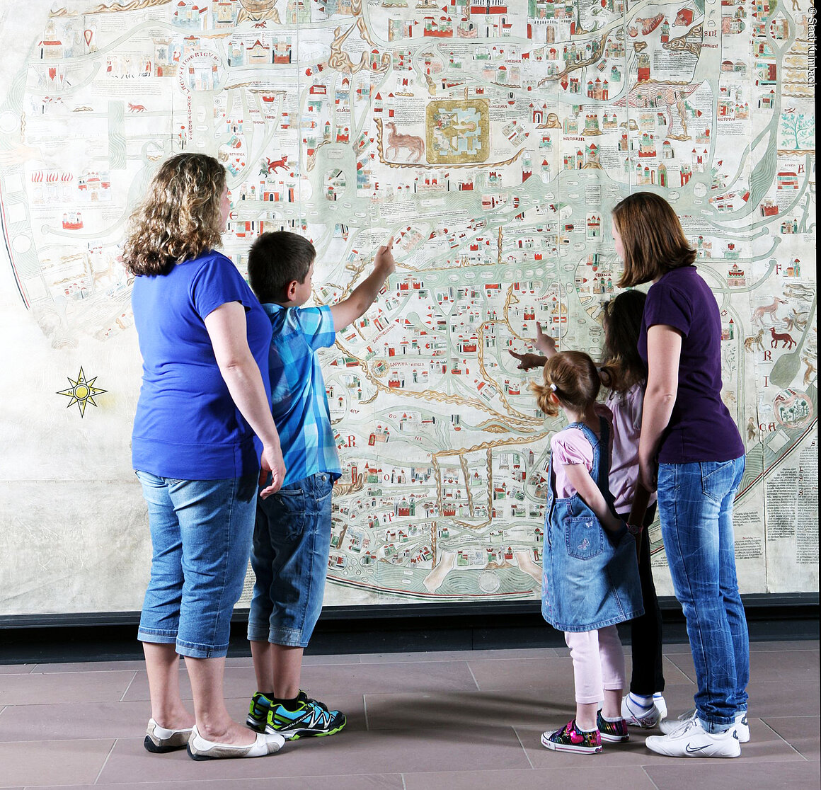 Kulmbach, Landschaftsmuseum Obermain, Ebstorfer Weltkarte um 1300