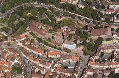 Burggarten Nürnberg - Luftaufnahme Kaiserburg