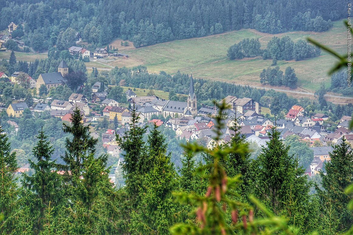 Blick auf Bischofsgrün (Fichtelgebirge)